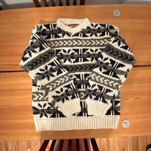 100% wool handmade sweater
